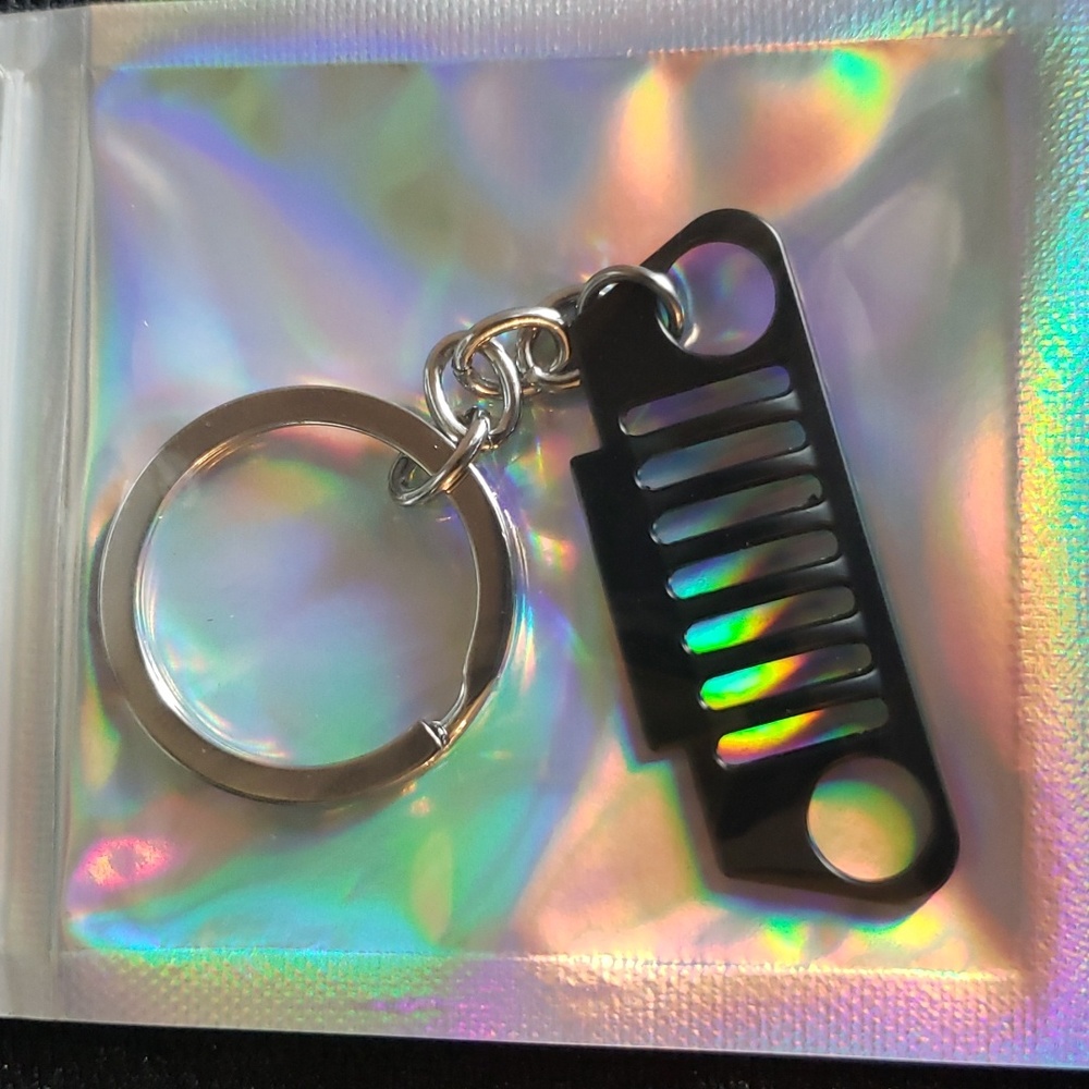 Jeep Grill Keychain in Matte Black - New in Package